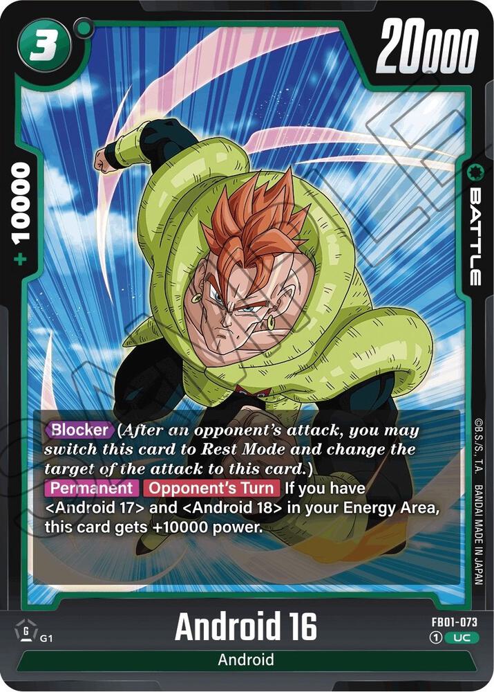 Android 16 FB01-073 card from Awakened Pulse