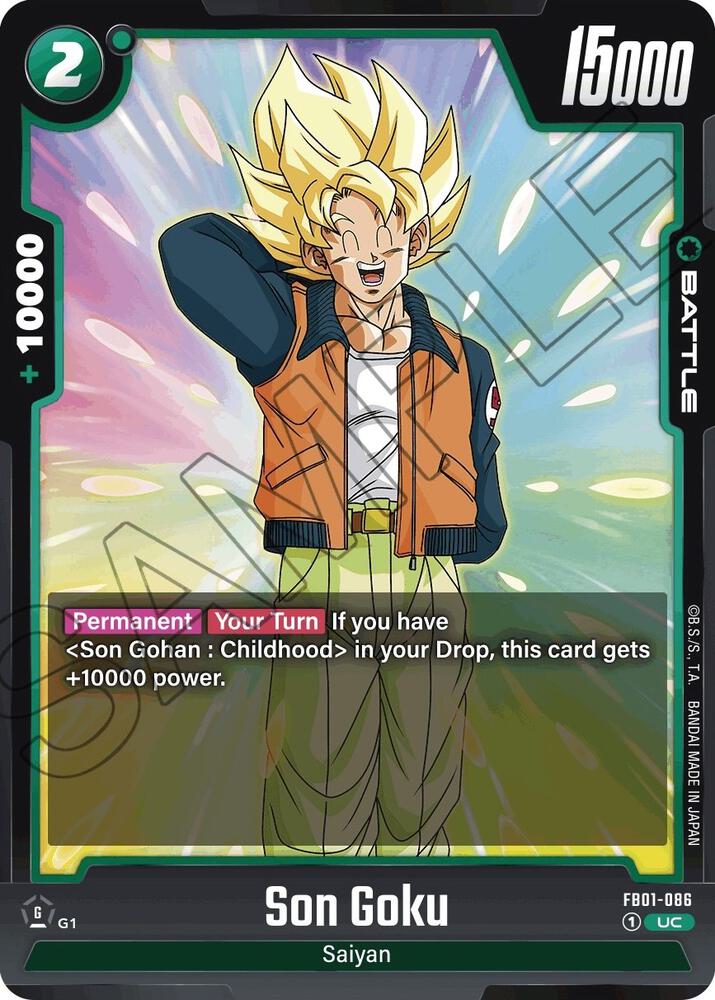 Son Goku FB01-086 card from Awakened Pulse