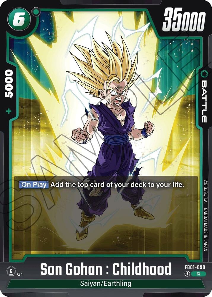 Son Gohan : Childhood FB01-090 card from Awakened Pulse