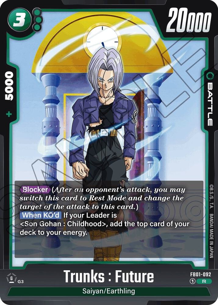 Trunks : Future FB01-092 card from Awakened Pulse
