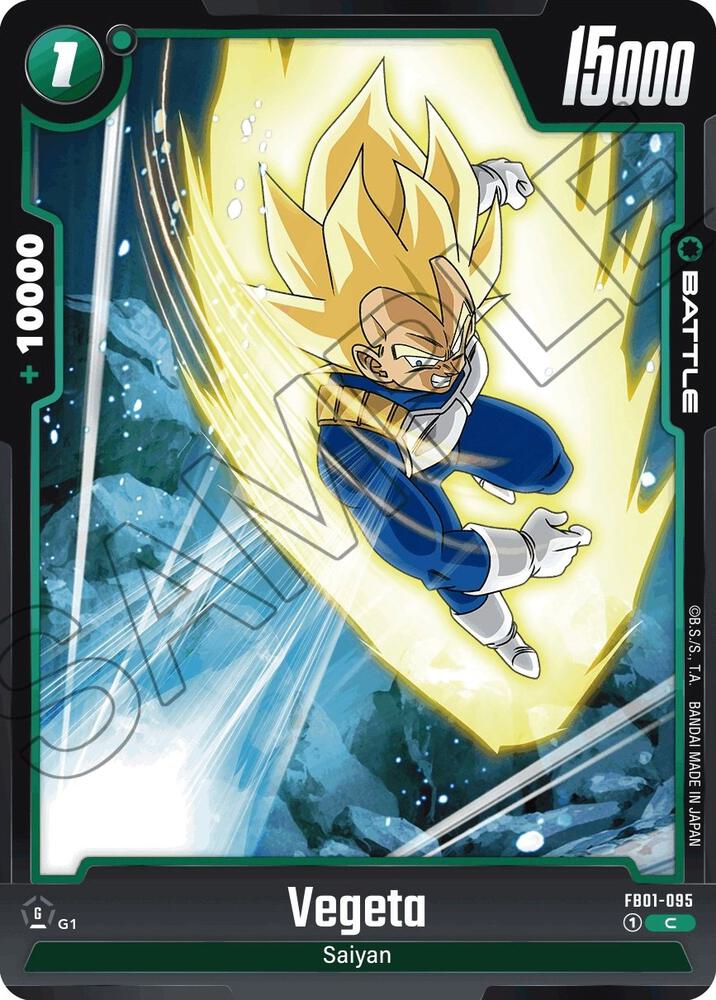 Vegeta FB01-095 card from Awakened Pulse