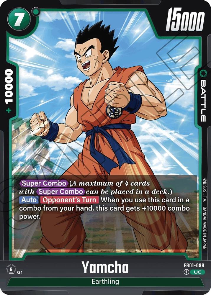 Yamcha FB01-098 card from Awakened Pulse