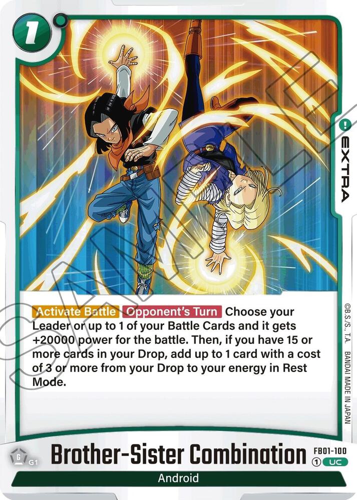 Brother-Sister Combination FB01-100 card from Awakened Pulse
