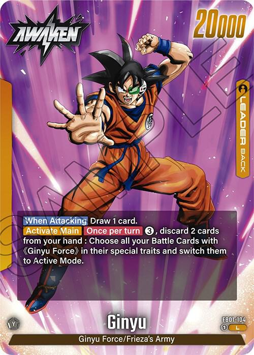 Ginyu FB01-104 card from Awakened Pulse