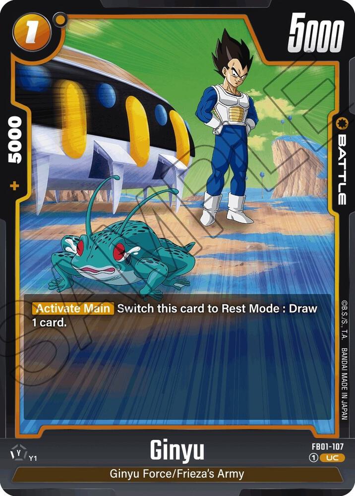 Ginyu FB01-107 card from Awakened Pulse