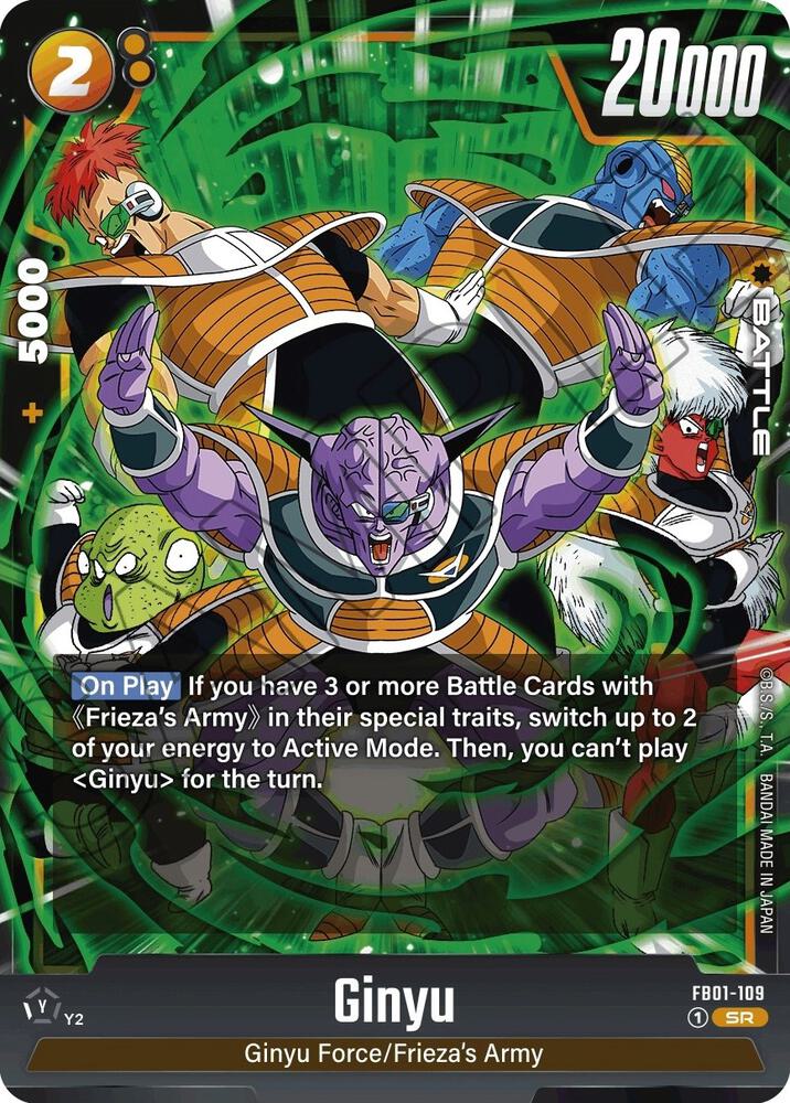 Ginyu FB01-109 card from Awakened Pulse
