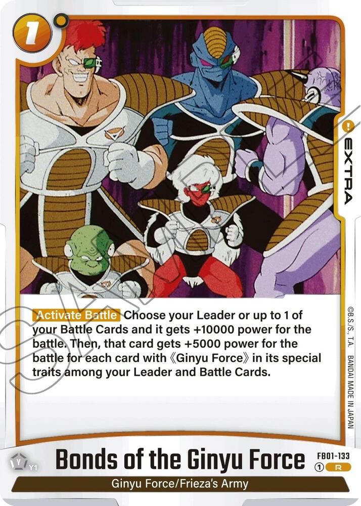 Bonds of the Ginyu Force FB01-133 card from Awakened Pulse