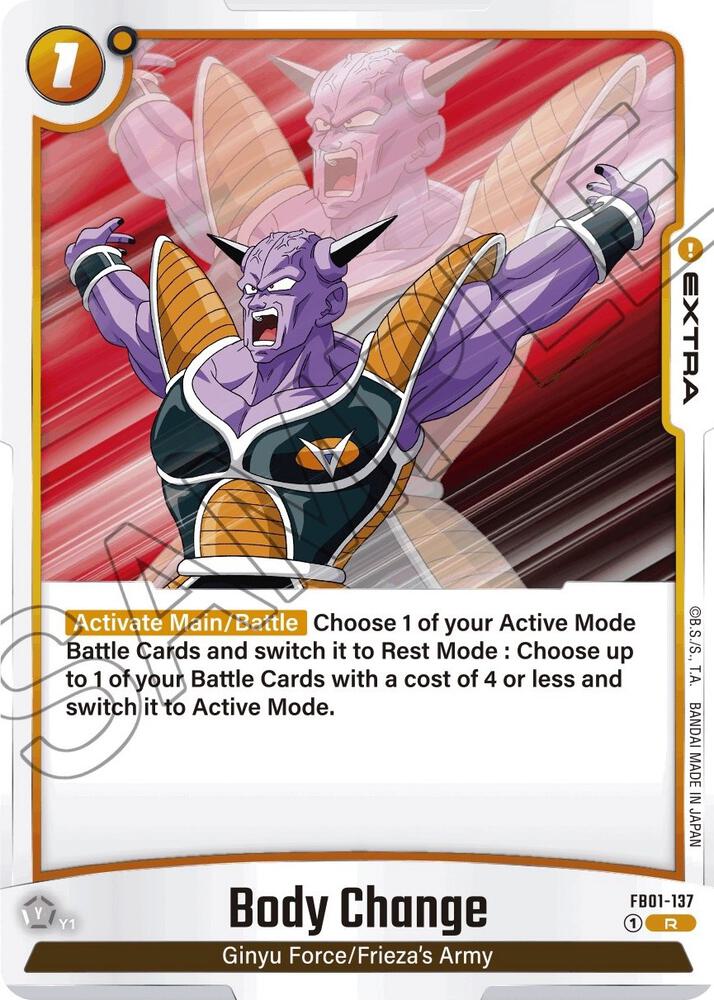 Body Change FB01-137 card from Awakened Pulse
