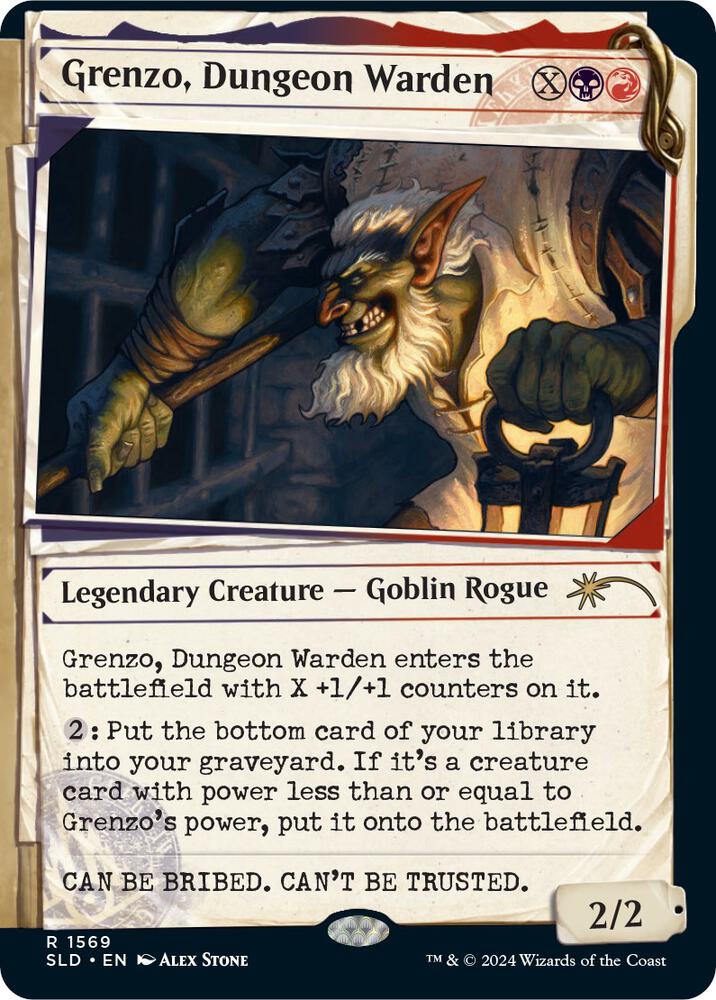 Grenzo, Dungeon Warden 1569 card from Secret Lair Drop Series