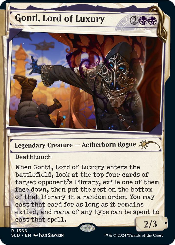 Gonti, Lord of Luxury 1566 card from Secret Lair Drop Series
