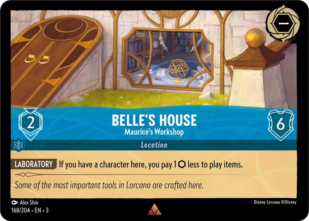 Belle's House - Maurice's Workshop 168/204 card from Into the Inklands