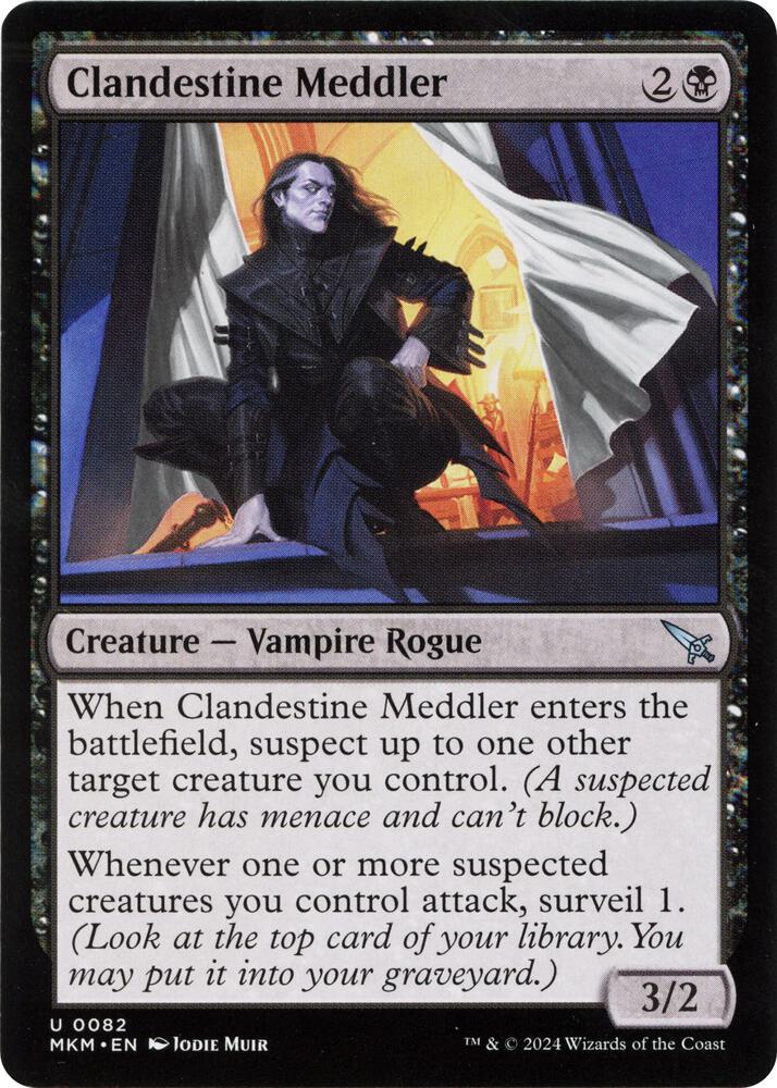 Clandestine Meddler (b) 82 card from Murders at Karlov Manor