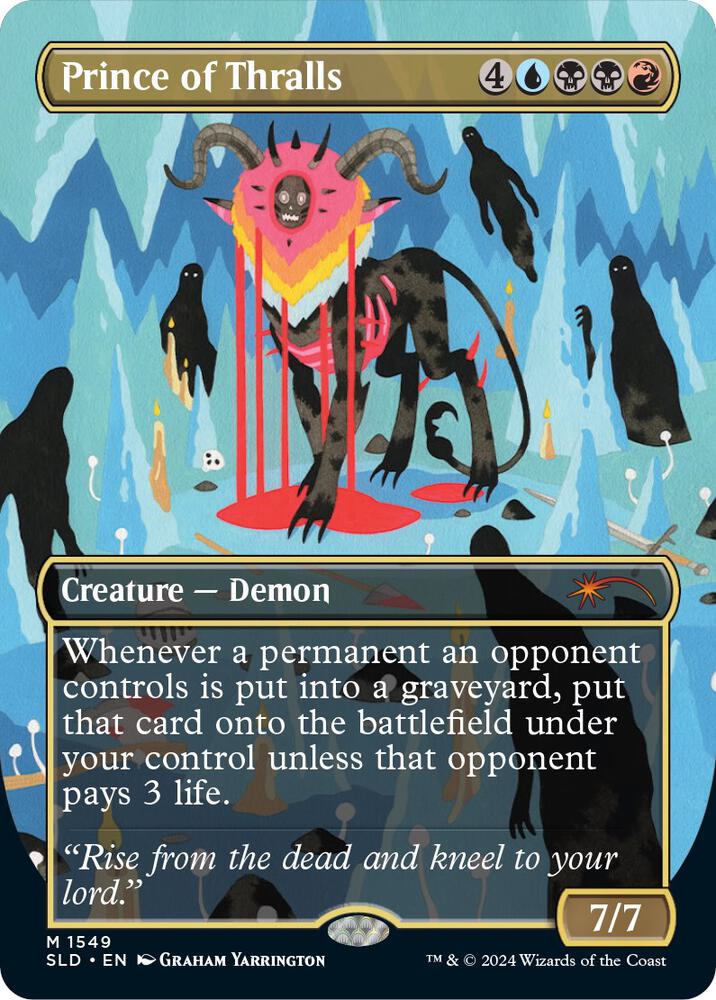 Prince of Thralls 1549 card from Secret Lair Drop Series