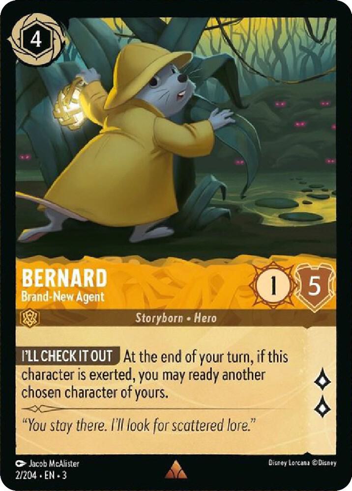 Bernard - Brand-New Agent 2/204 card from Into the Inklands