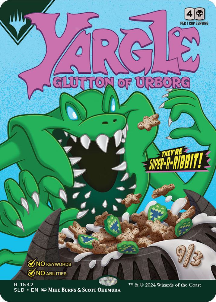 Yargle, Glutton of Urborg 1542 card from Secret Lair Drop Series