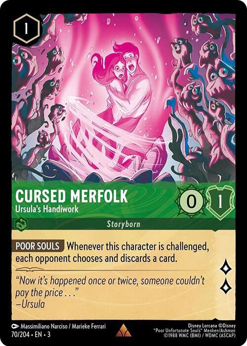 Cursed Merfolk - Ursula's Handiwork 70/204 card from Into the Inklands