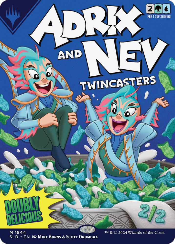 Adrix and Nev, Twincasters 1544 card from Secret Lair Drop Series