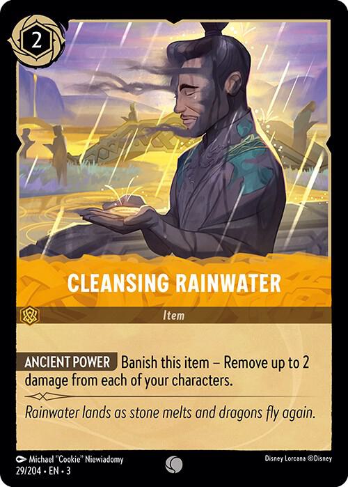 Cleansing Rainwater 29/204 card from Into the Inklands