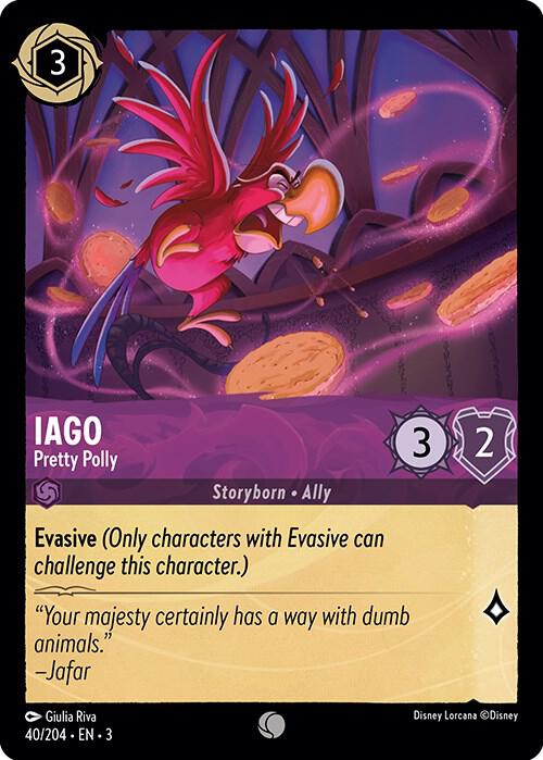 Iago - Pretty Polly 40/204 card from Into the Inklands