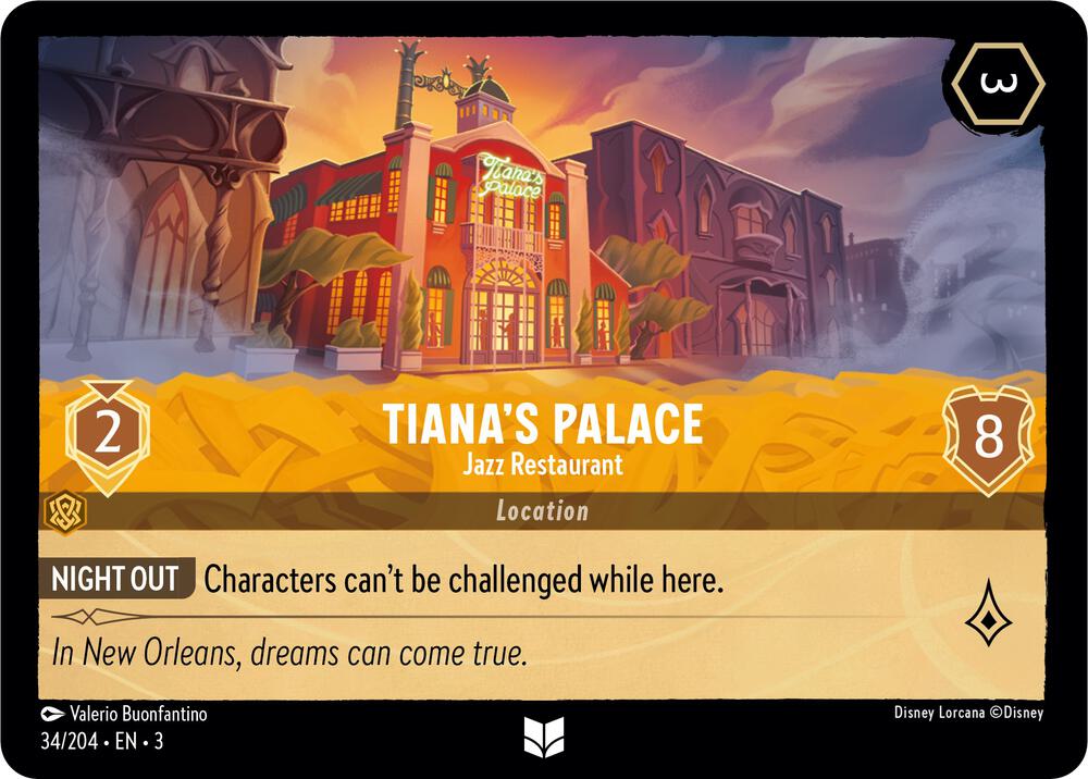 Tiana's Palace - Jazz Restaurant 34/204 card from Into the Inklands