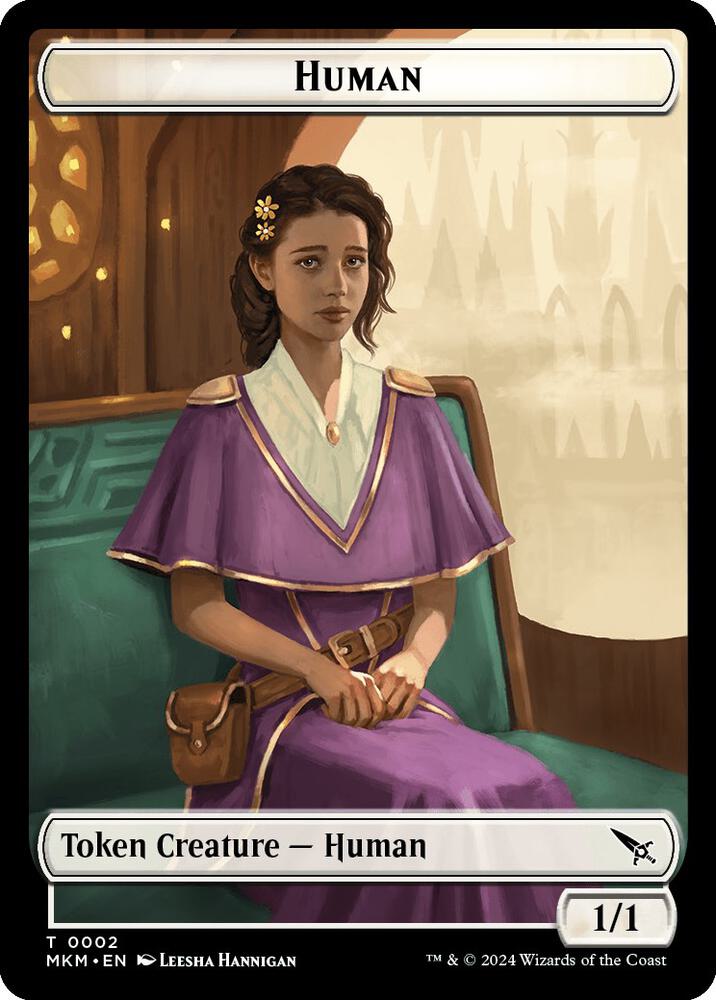 Human Token 2 card from Murders at Karlov Manor