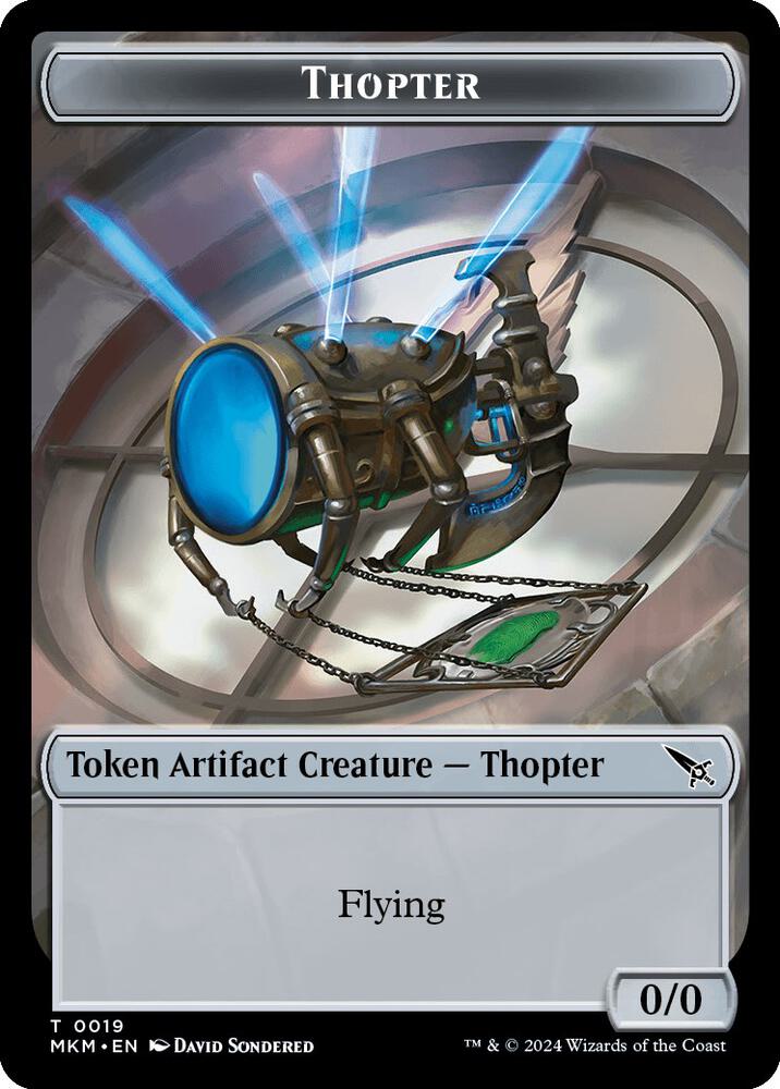 Thopter Token 19 card from Murders at Karlov Manor