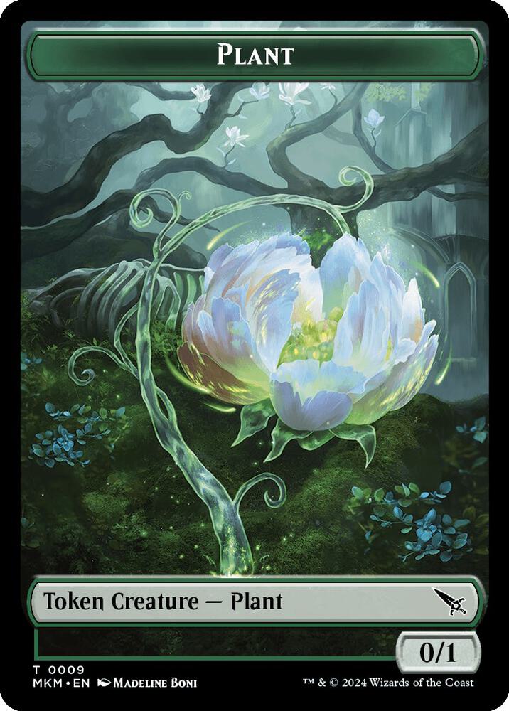 Plant Token 9 card from Murders at Karlov Manor