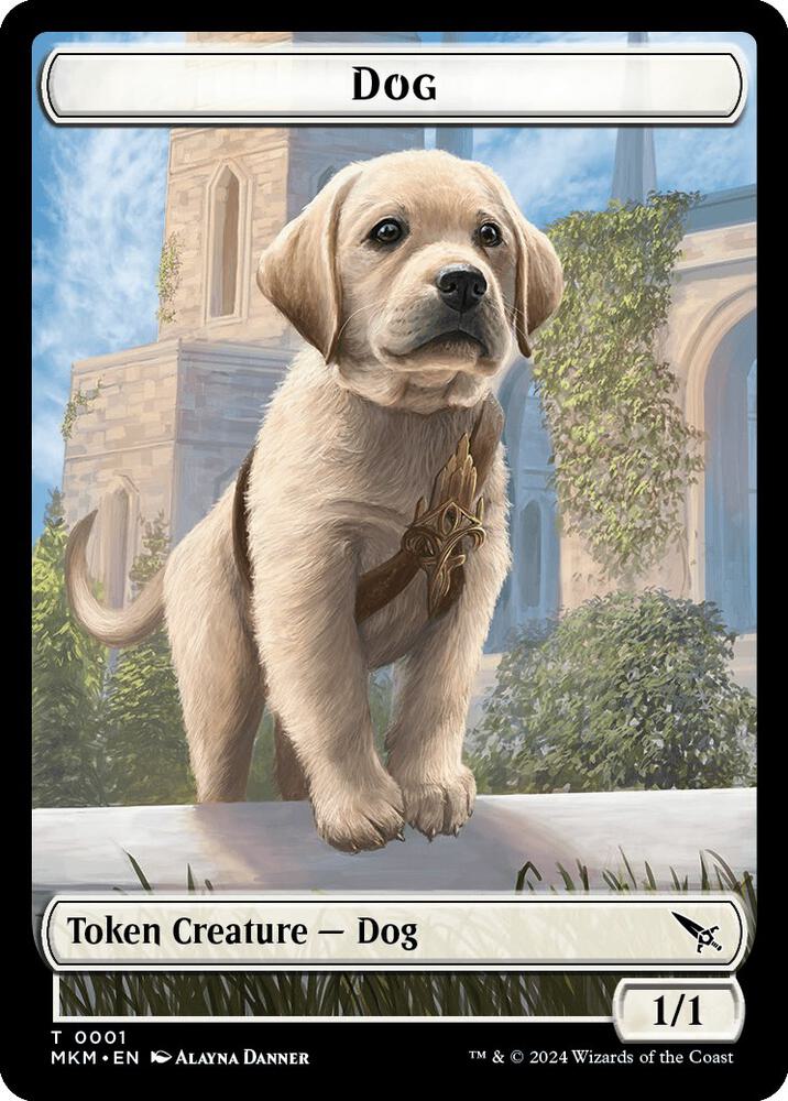 Dog Token 1 card from Murders at Karlov Manor