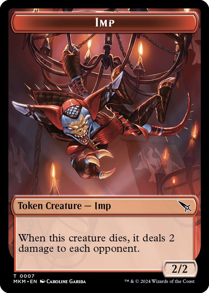 Imp Token 7 card from Murders at Karlov Manor