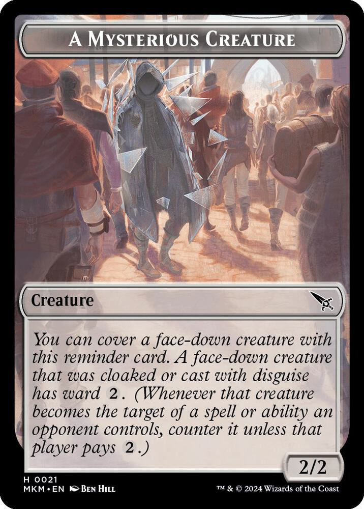 A Mysterious Creature Token 21 card from Murders at Karlov Manor