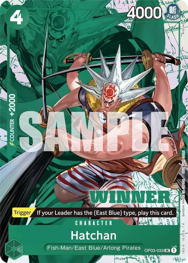 Hatchan (Winner Pack Vol. 6) OP03-033 card from One Piece Promotion Cards