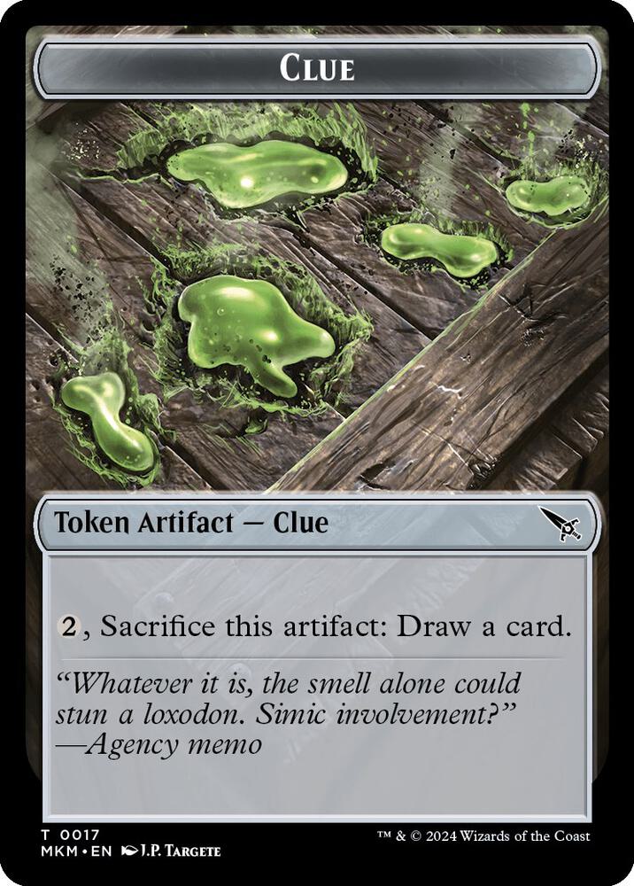 Clue (0017) // A 0044 Double-Sided Token 17 // 44 card from Murders at Karlov Manor