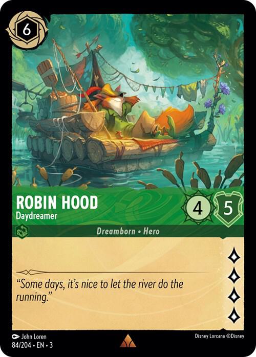 Robin Hood - Daydreamer 84/204 card from Into the Inklands