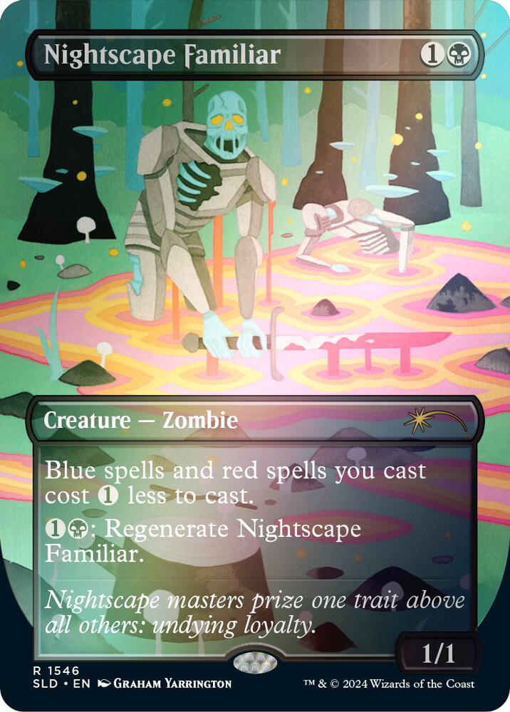 Nightscape Familiar (Rainbow Foil) 1546 card from Secret Lair Drop Series