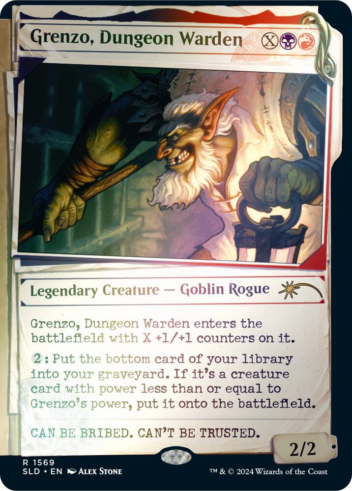 Grenzo, Dungeon Warden (Rainbow Foil) 1569 card from Secret Lair Drop Series