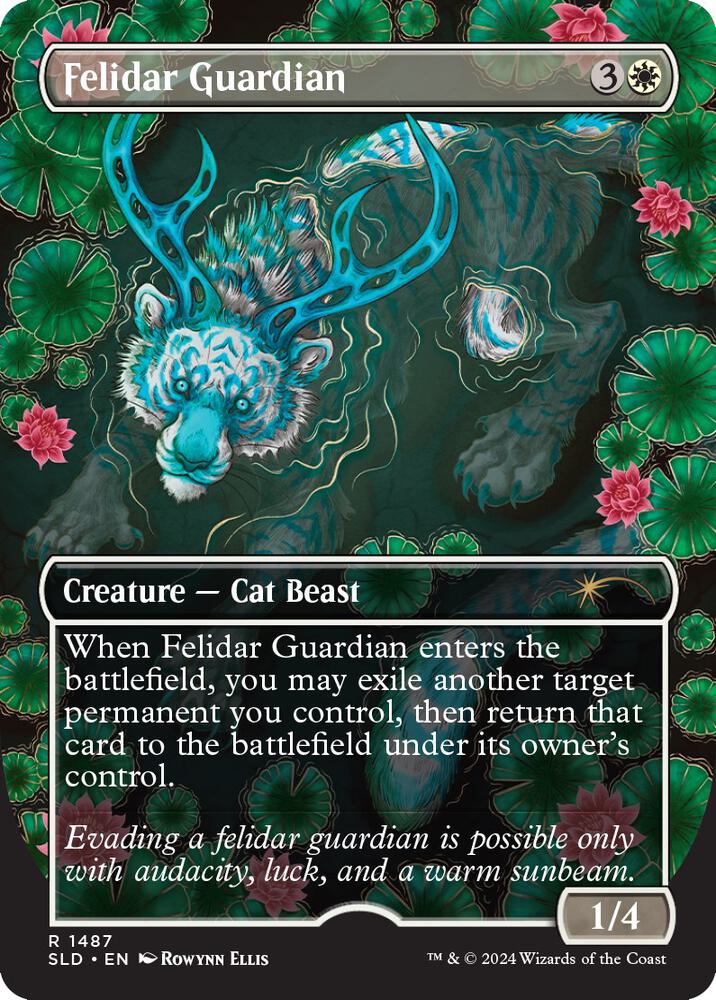 Felidar Guardian 1487 card from Secret Lair Drop Series