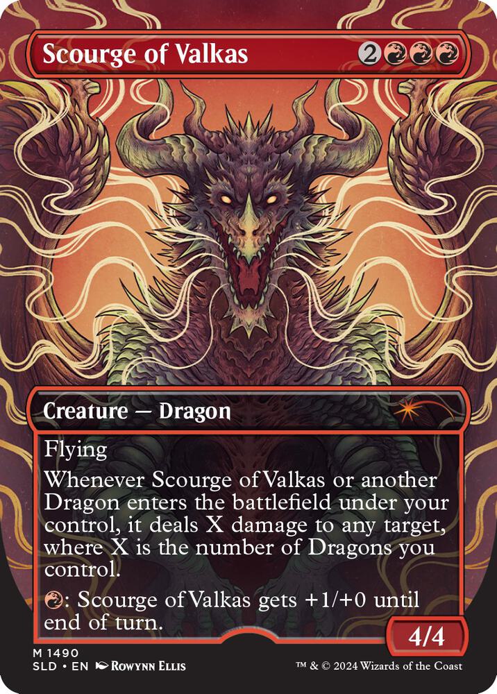 Scourge of Valkas 1490 card from Secret Lair Drop Series