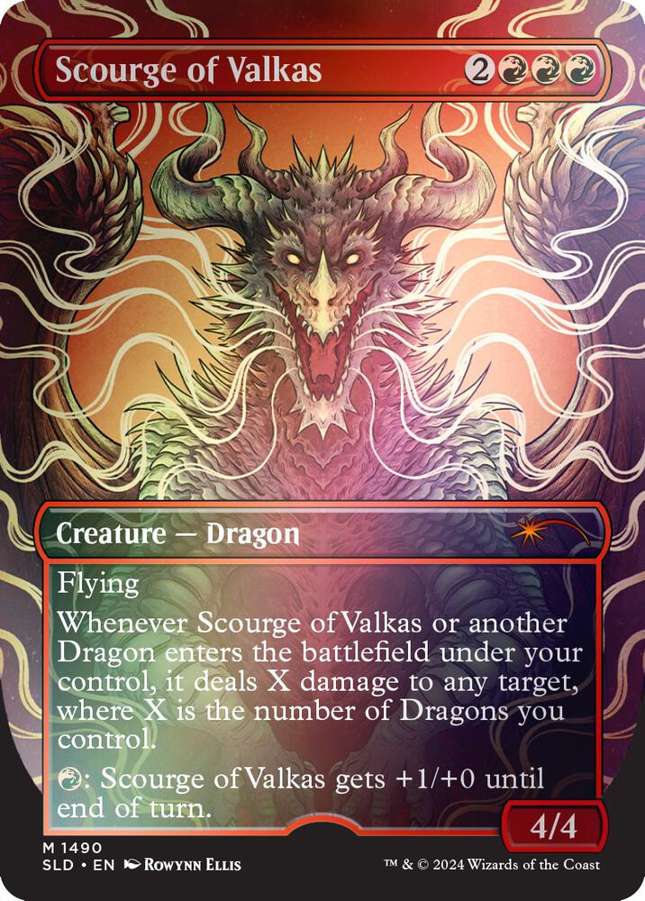 Scourge of Valkas (Rainbow Foil) 1490 card from Secret Lair Drop Series