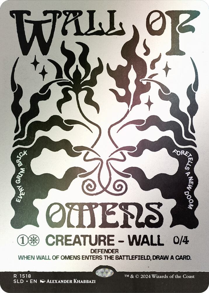 Wall of Omens (Rainbow Foil) 1518 card from Secret Lair Drop Series