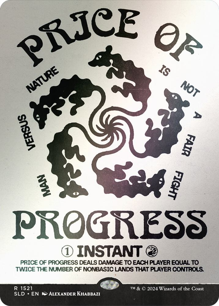 Price of Progress (Rainbow Foil) 1521 card from Secret Lair Drop Series