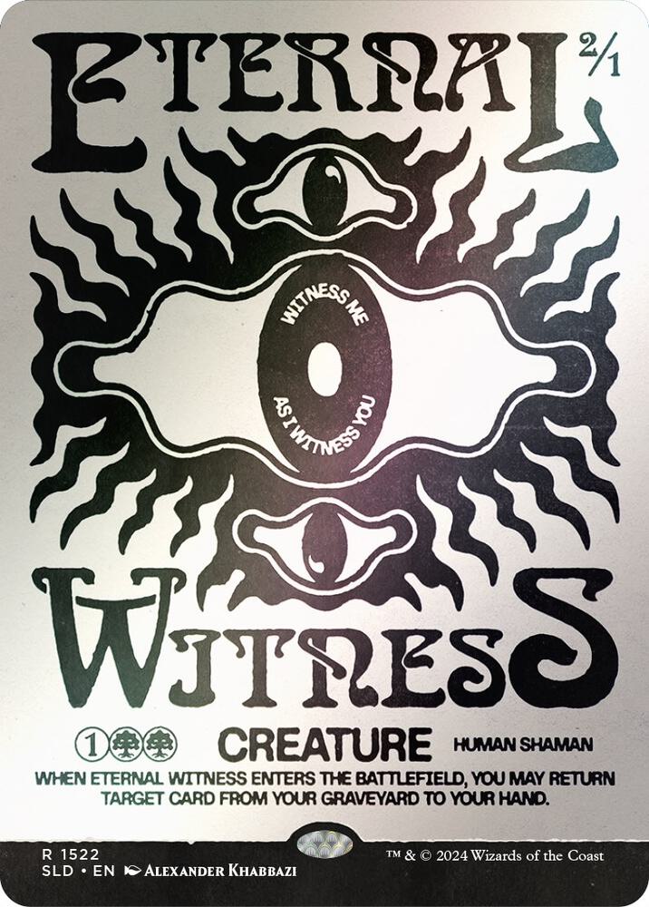 Eternal Witness (Rainbow Foil) 1522 card from Secret Lair Drop Series