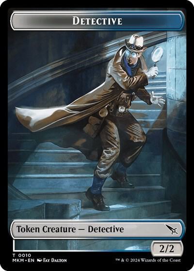 Detective // Ooze Double-Sided Token 10 // 8 card from Murders at Karlov Manor