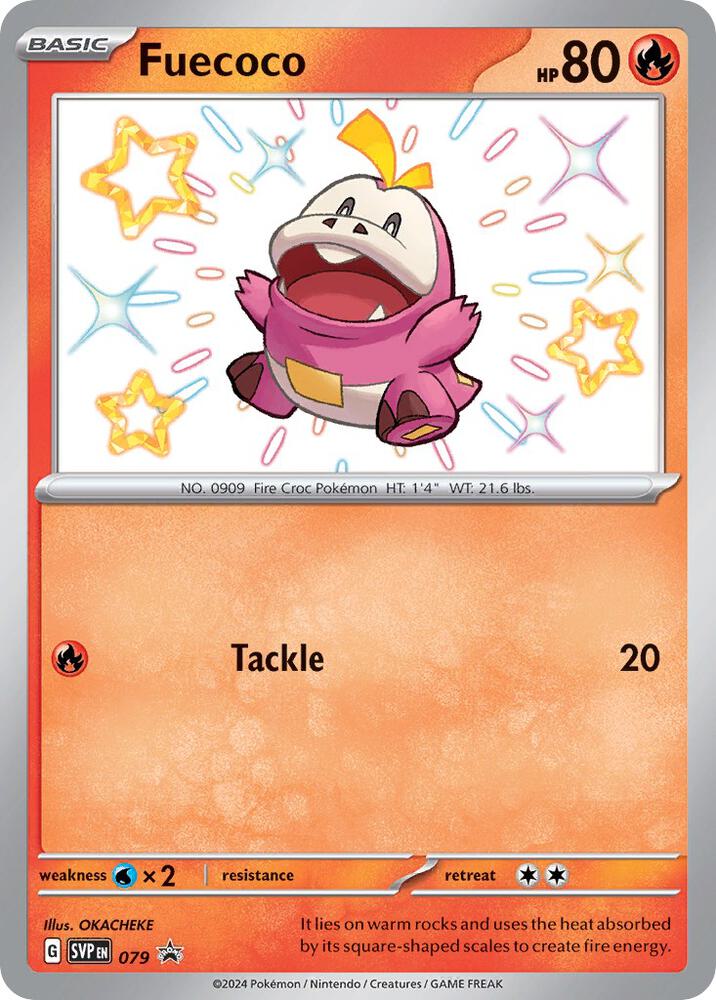 Fuecoco 079 card from SV: Scarlet & Violet Promo Cards