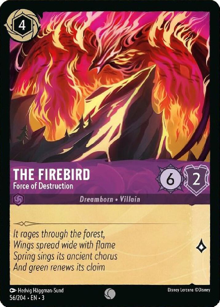 The Firebird - Force of Destruction 56/204 card from Into the Inklands