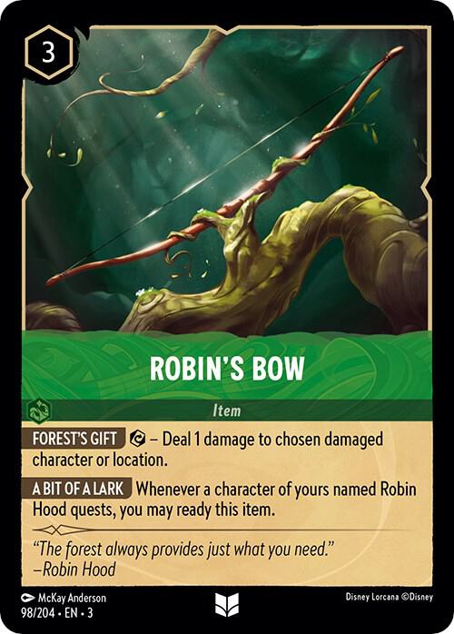 Robin's Bow 98/204 card from Into the Inklands