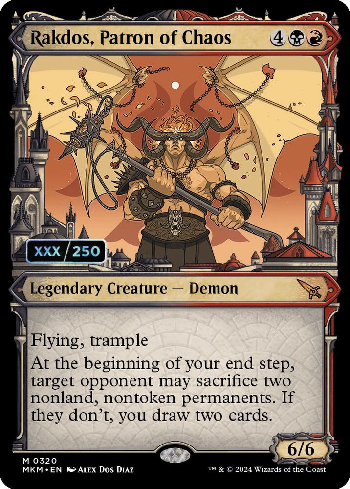 Rakdos, Patron of Chaos (Serial Numbered) 320 card from Murders at Karlov Manor