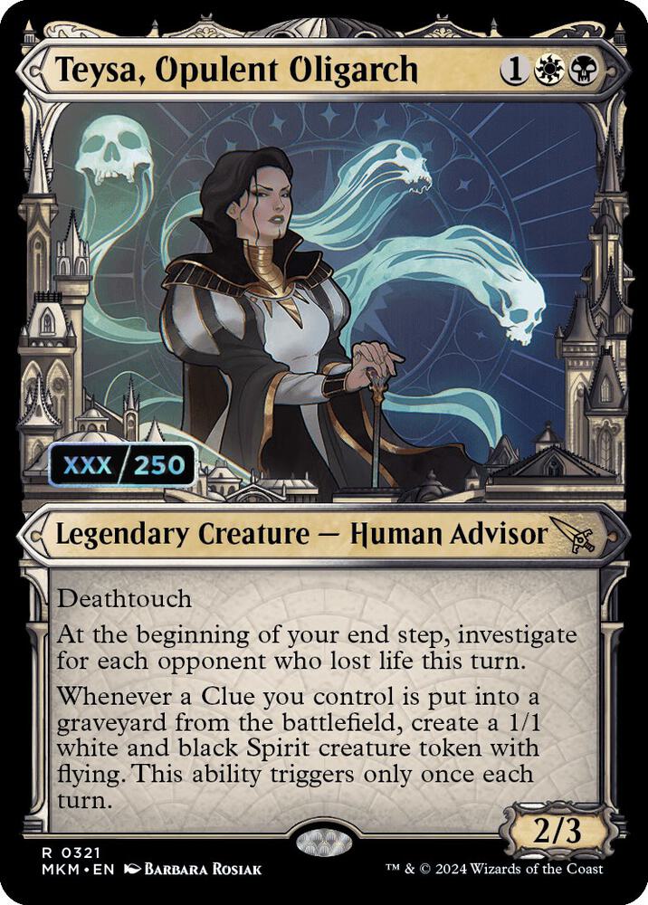 Teysa, Opulent Oligarch (Serial Numbered) 321 card from Murders at Karlov Manor
