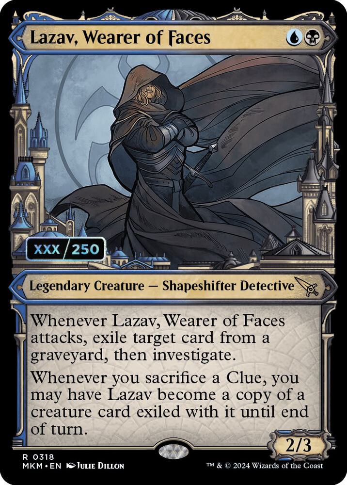Lazav, Wearer of Faces (Serial Numbered) 318 card from Murders at Karlov Manor