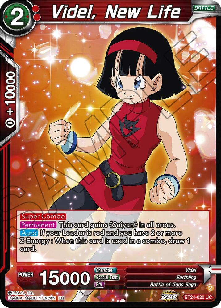 Videl, New Life BT24-020 card from Beyond Generations
