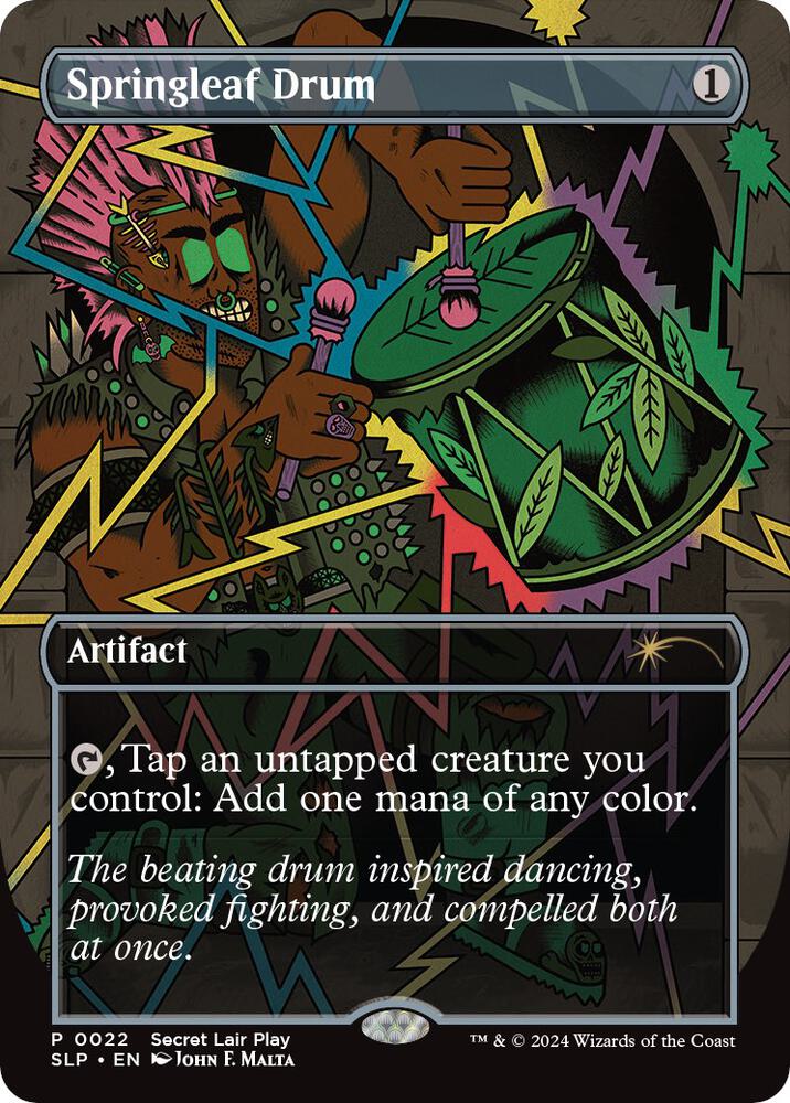 Springleaf Drum 22 card from Secret Lair Showdown